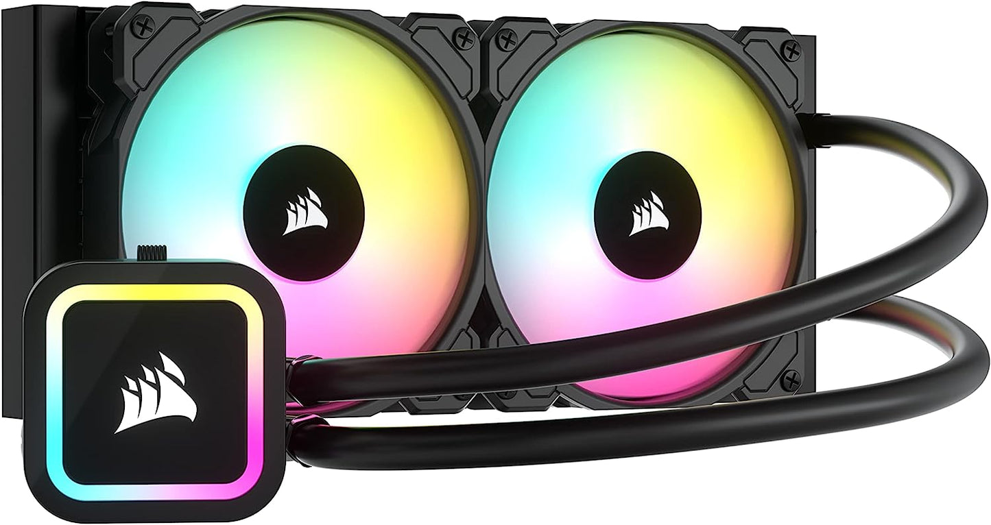 Corsair iCUE H100x RGB Elite 240mm Liquid CPU Cooler for Intel and AMD Processors - FAP-H100X