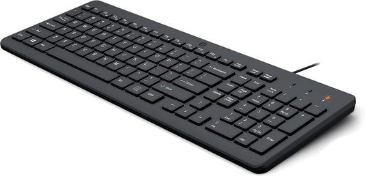 HP 150 Wired Keyboard, Black, USB - KEY-HP150