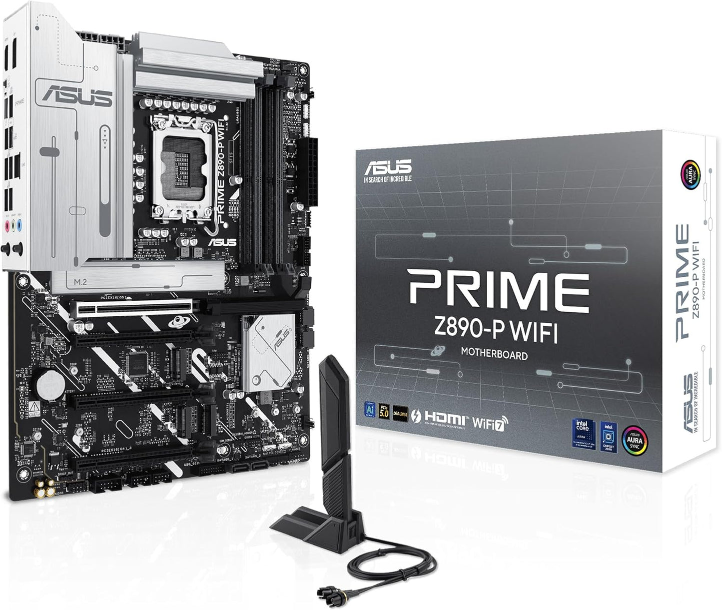 Asus Prime X870-P WiFi ATX Motherboard, AM5, 2.5Gb LAN, RAID, VGA/DP/HDMI, DDR5, USB3.2, WiFi/BT - MBA-X870PWIFI