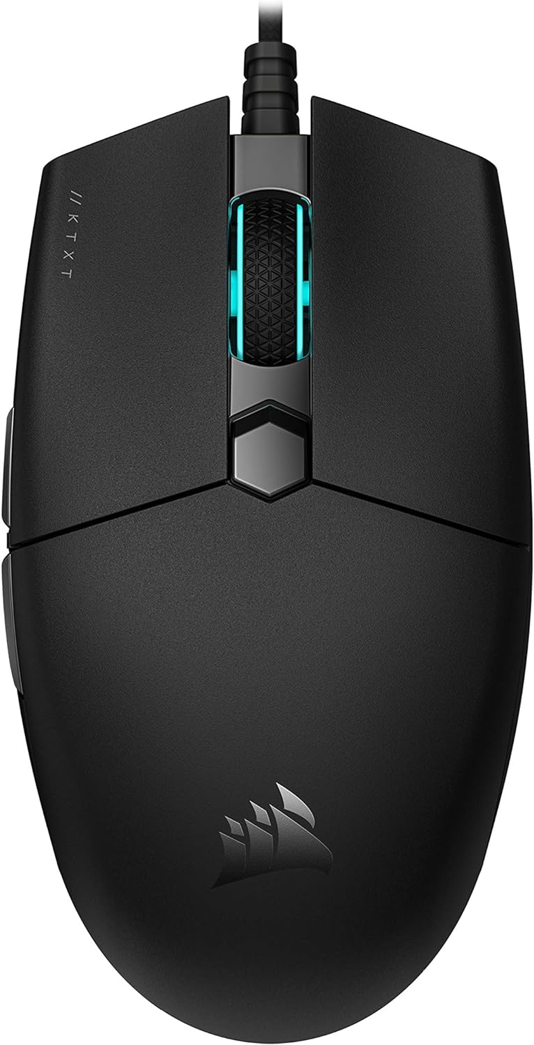 Corsair Katar Pro XT Wired Gaming Mouse, 6 Programmable Buttons, 18000 DPI, RGB Scroll Wheel - MOU-KATARPXT