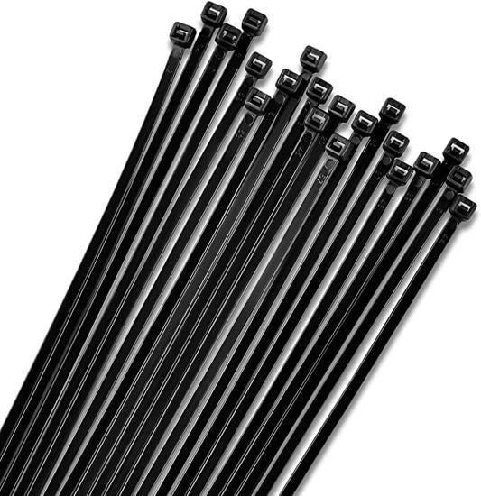 8" Self-locking Cable Ties, Black, 100pcs - ACC-TIE8B