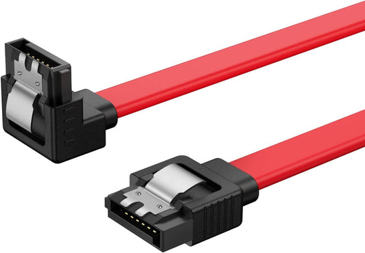 Serial ATA 150/300/600 Cable with 1 right angle connector, 19" - CBI-SATARA