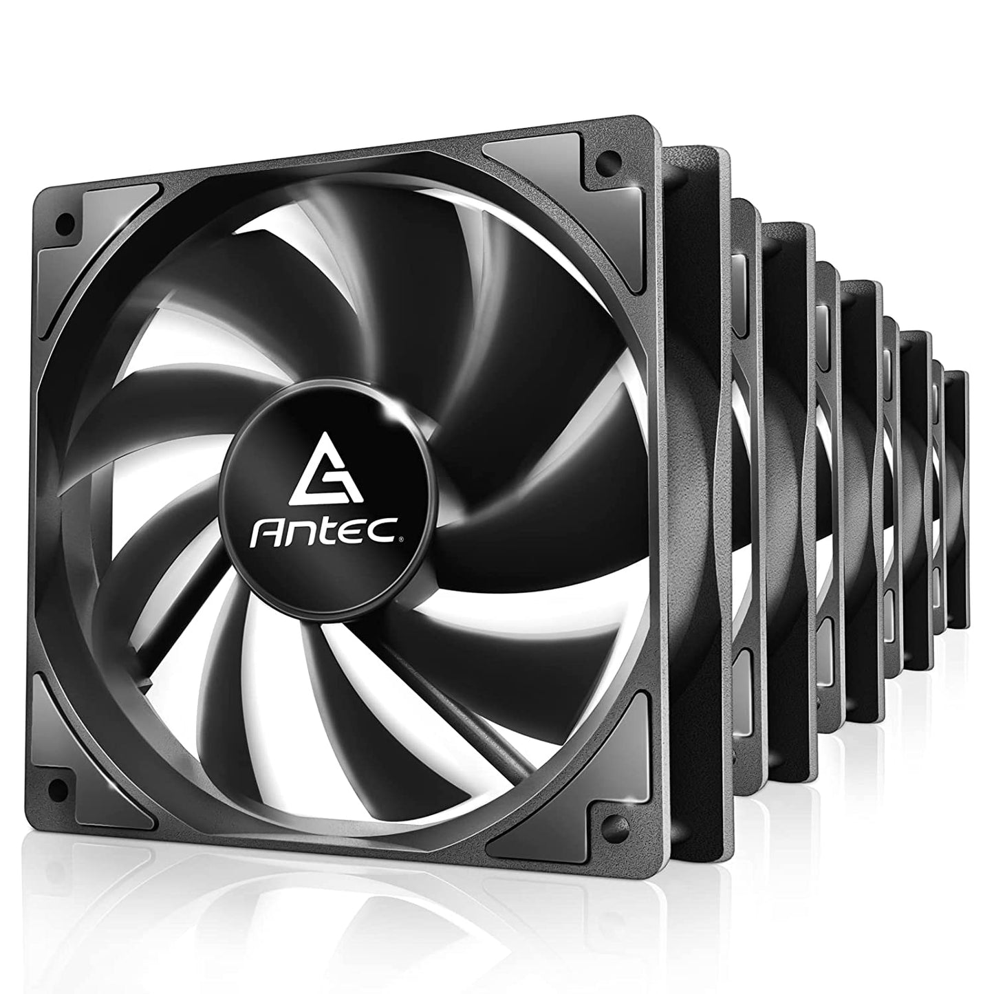 Antec 120mm PWM Case Fan, 1400±200 RPM, 60.4 CFM, 12.1-34.49dBA, 4-pin connector - FAC-P12PWM