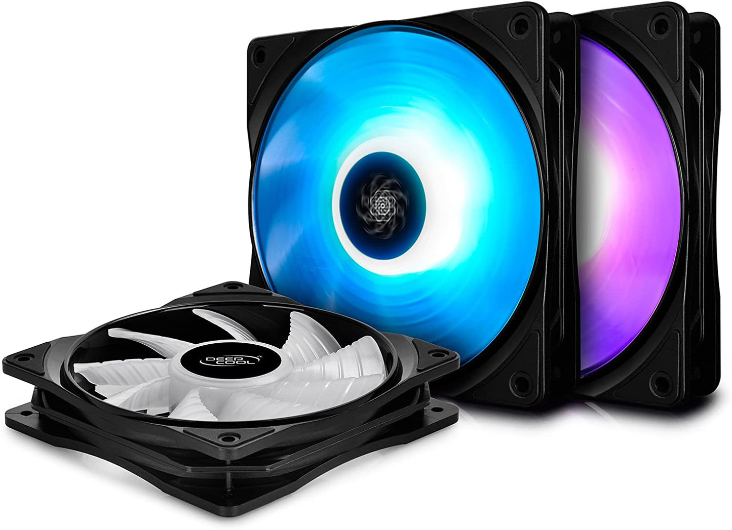 RGB Fan Kit: 3x120mm RGB PWM Case Fans with Fan Hub - FAC-RF120RGB3