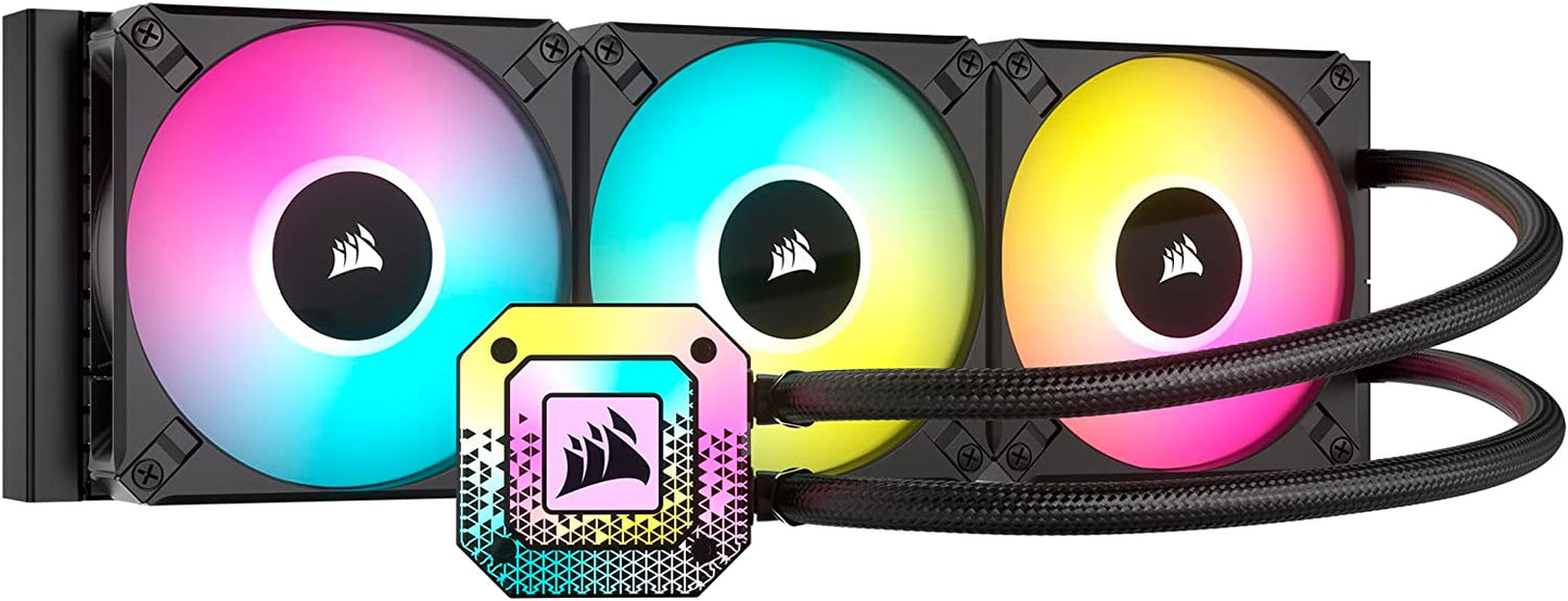 Corsair iCUE H150i Elite Capellix XT Liquid CPU Cooler, RGB Pump + Fans, 360mm - FAP-H150IXT