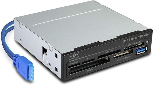 Vantec All-in-1 Internal Flash Memory Card Reader/Writer, USB Port, 3.5", Black - FLR-VCRINT