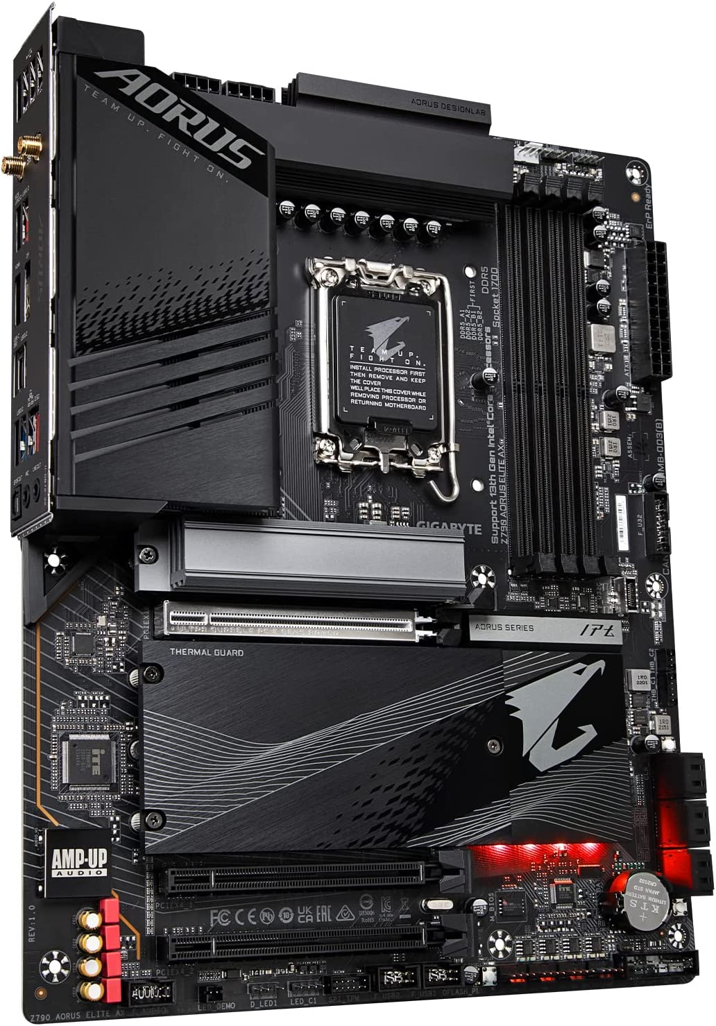 Gigabyte Z790 Aorus Elite AX ATX Motherboard, So. 1700, 2.5Gb LAN, RAID, DP/HDMI, DDR5, USB3.2, WiFi - MBI-Z790AEAX