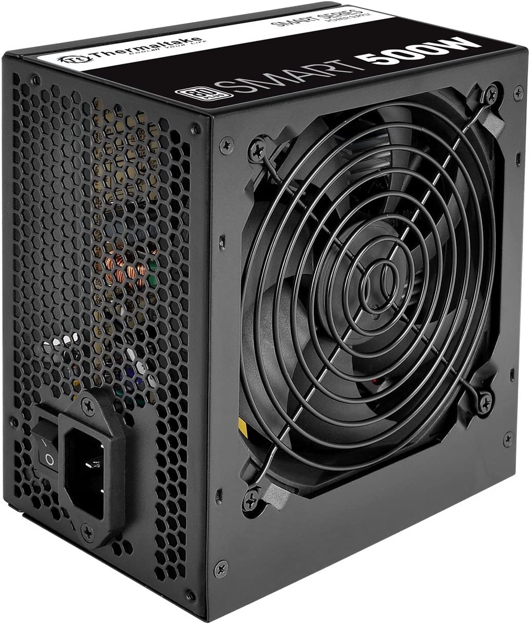 500W Thermaltake Smart Power Supply, Active PFC, 80 Plus, 120mm silent fan - POW-500TTS