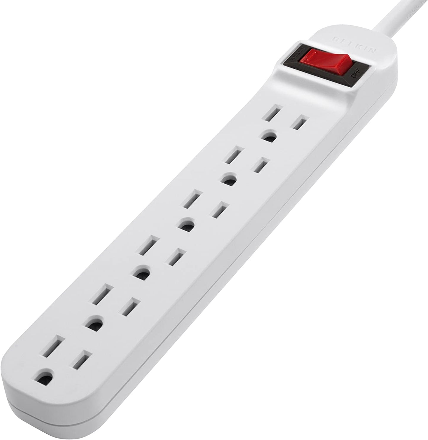 Belkin 6-outlets Power Strip, 24 Amp, 3 ft cord - SUR-BEL6