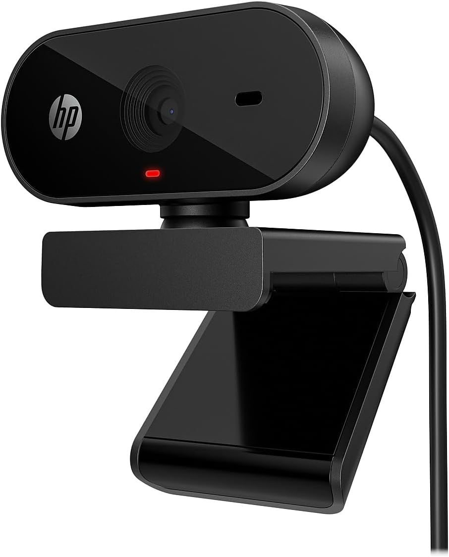 HP 320 HD Web Camera with Built-In Microphone, 1920 x 1080, 30 fps, USB2.0 - CAM-HP320