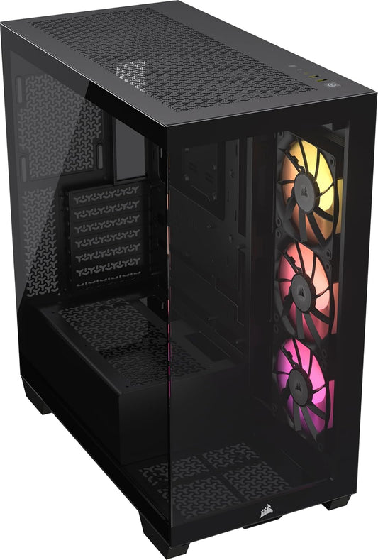 Corsair 3500X ARGB ATX Case with Window, No Power Supply, USB3.1 Type-C, and 3 x 120mm ARGB Fans - CAS-3500XARGB