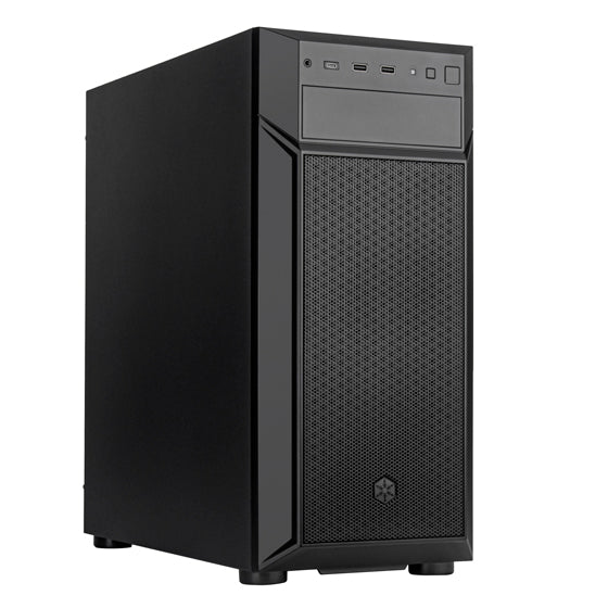 SilverStone FARA 513 Mid Tower ATX Case w/ 2xUSB3.0 & 1xUSB Type-C, Black, No Power Supply - CAS-FARA513