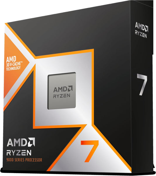 AMD Ryzen 7 9800X3D 8-Core Unlocked CPU: 4.7/5.2GHz, 96MB L3 Cache, Onboard Graphics, Socket AM5 - CPA-R79800X3D