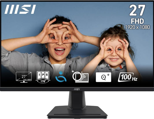 MSI MP275 27" LED Widescreen Flat Panel LCD, IPS Technology, VGA/HDMI, 1920x1080, Speakers, Black - MON-MP275