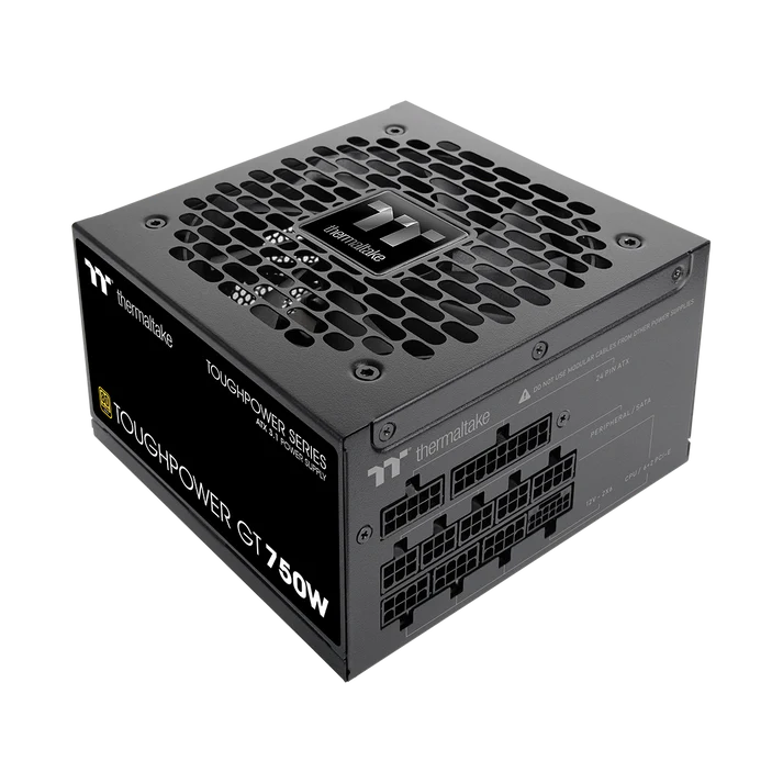 750W Thermaltake Toughpower GT Modular Power Supply, Active PFC, 80+ Gold, ATX3.1, PCIE 5.1 - POW-750TPGT