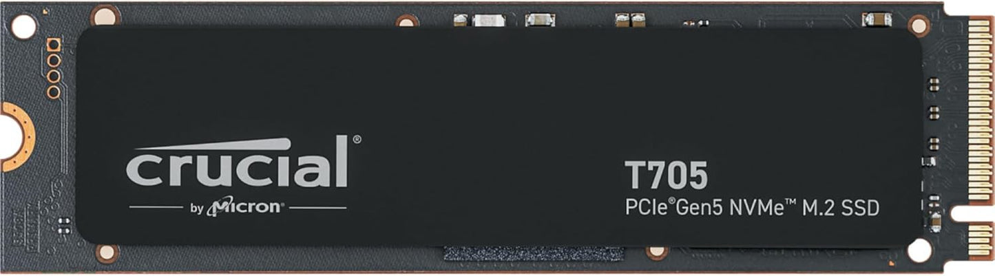 Crucial T705 2TB Solid State Drive, PCI Express NVMe 5.0 x4, M.2 - SSD-2TBCRT705