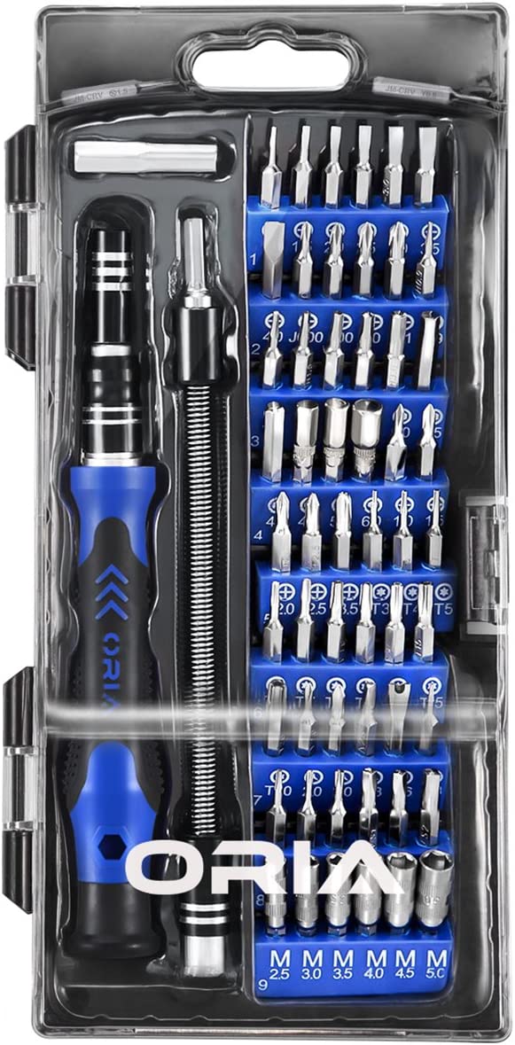 Precision Screwdriver Set and Tools for mobile Devices, 60 Pieces - ACC-TOOL60