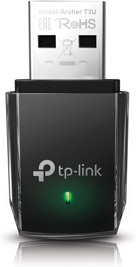 TP-Link Archer T3U AC1300 Dual-Band Wireless USB3.0 Adapter, 802.11ac/a/b/g/n - NWI-ARCHERT3U