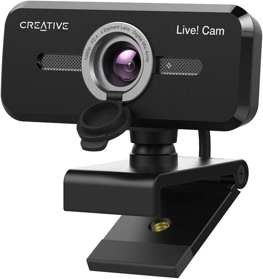 Creative Live! Cam HD Web Camera with Dual Built-In Mics, 1080p, 30 fps, USB2.0 - CAM-LIVE