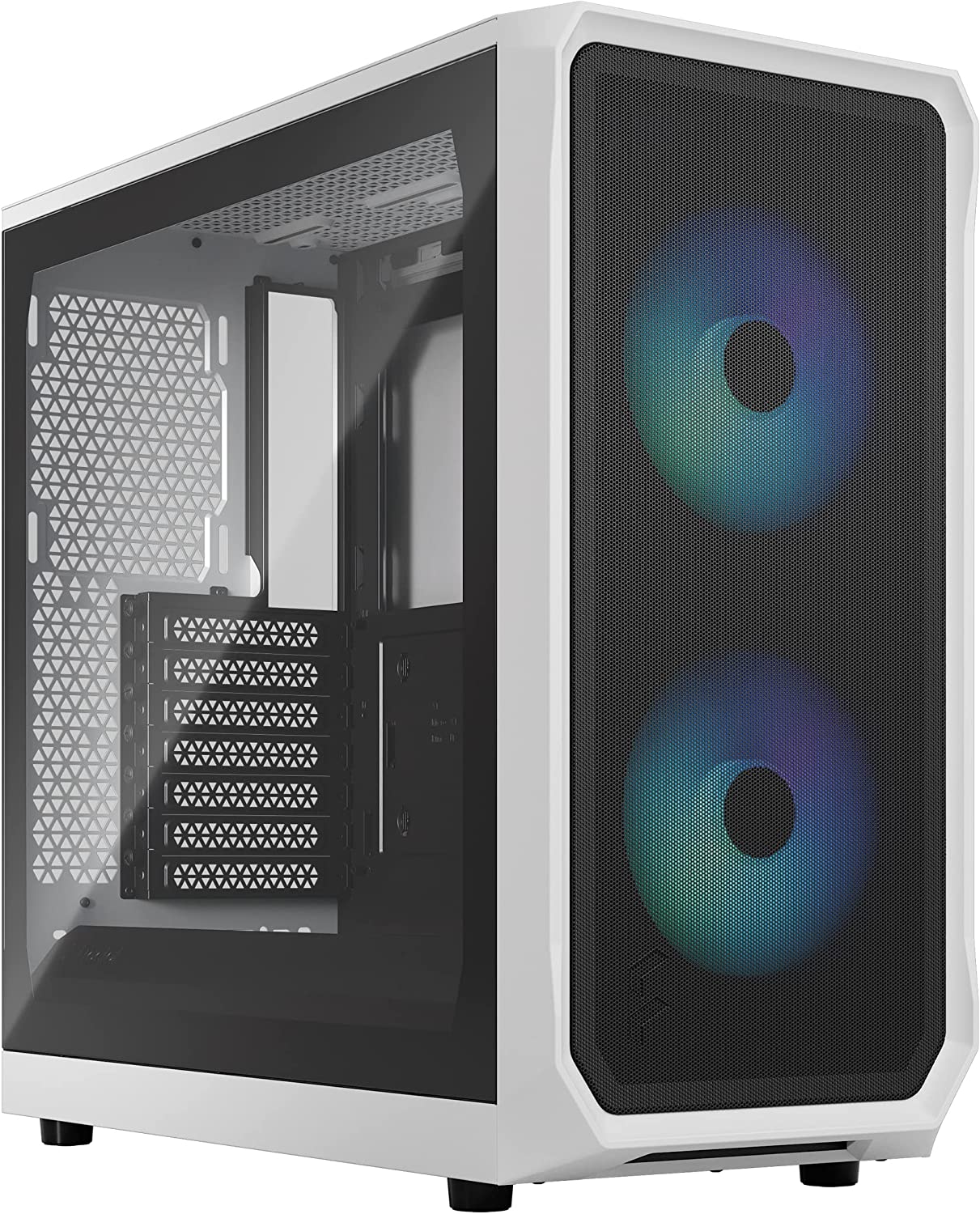 Fractal Design Focus 2 RGB ATX Case, White, Side Window, No Power Supply, USB3.1 - CAS-FOCUS2RGB
