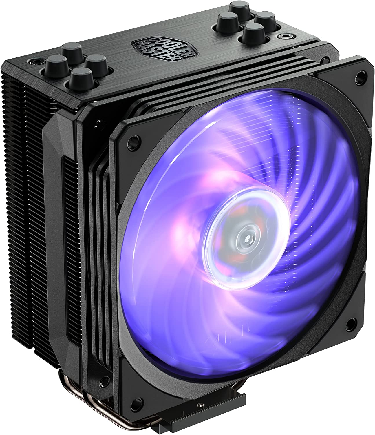 Cooler Master 212 Black RGB Fan for Intel: 1156/1155/1150/1151/1200/1700, AMD: AM2+/AM3+/AM4/FM2+ - FAP-CM212BKRGBR2