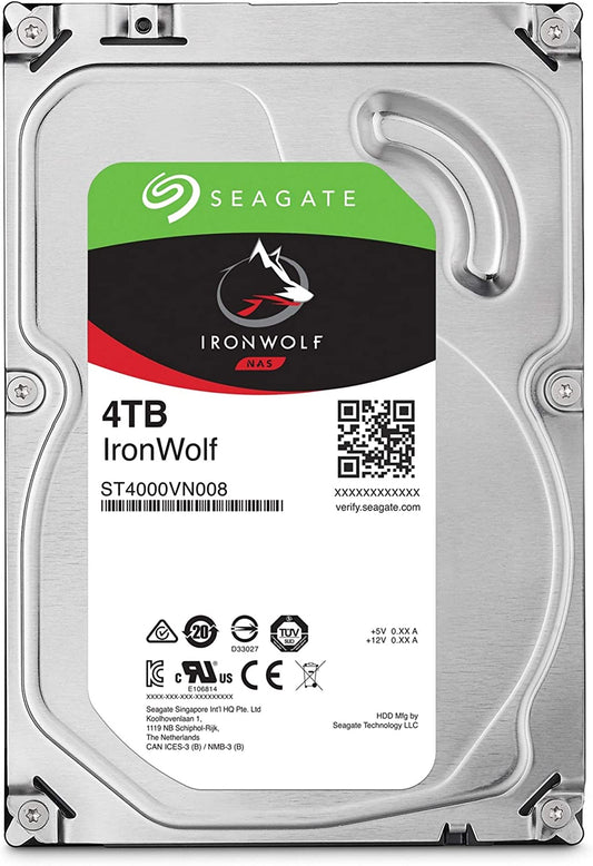 Seagate IronWolf 4TB 5900rpm SATA/600 Hard Disk Drive, 64MB Buffer, 3.5" - HAR-4TBSIW