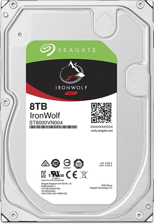 Seagate IronWolf 8TB 7200rpm SATA/600 Hard Disk Drive, 256MB Buffer, 3.5" - HAR-8TBSIW