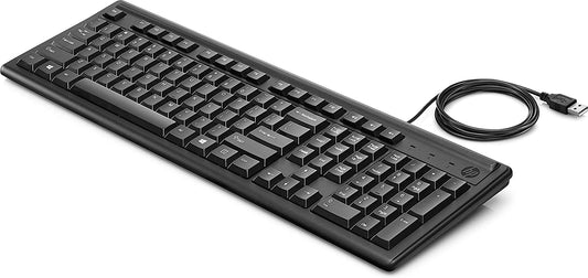HP 100 Wired Keyboard, Black, USB - KEY-HP100