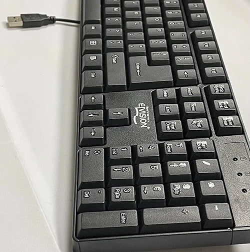 Elvision KB2108 Black Keyboard, USB