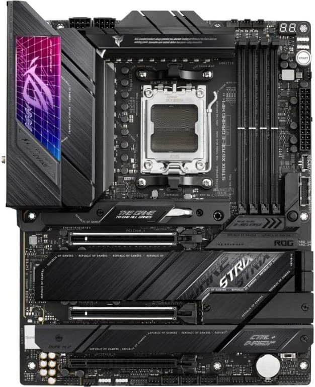Asus ROG Strix X670E-E Gaming WIFI ATX  Motherboard, So. AM5, 2.5Gb LAN, RAID, HDMI/DP, DDR5, USB3.2 - MBA-X670EEGW