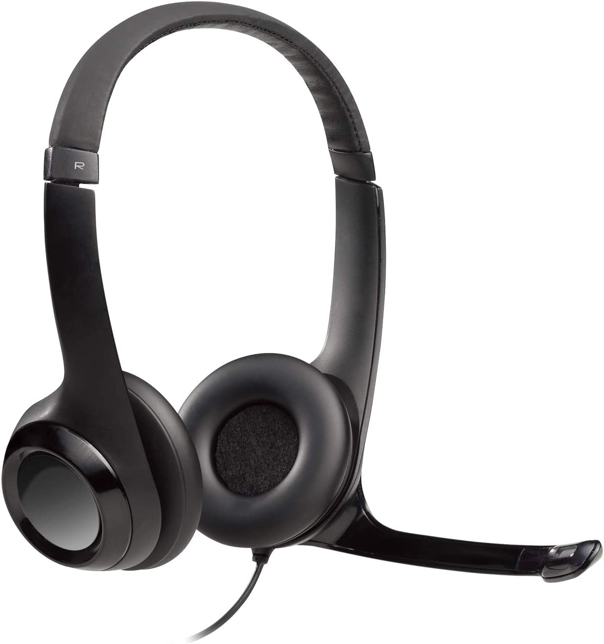 Logitech H390 USB Stereo Headset with Microphone, Over the Head Design - MIC-H390