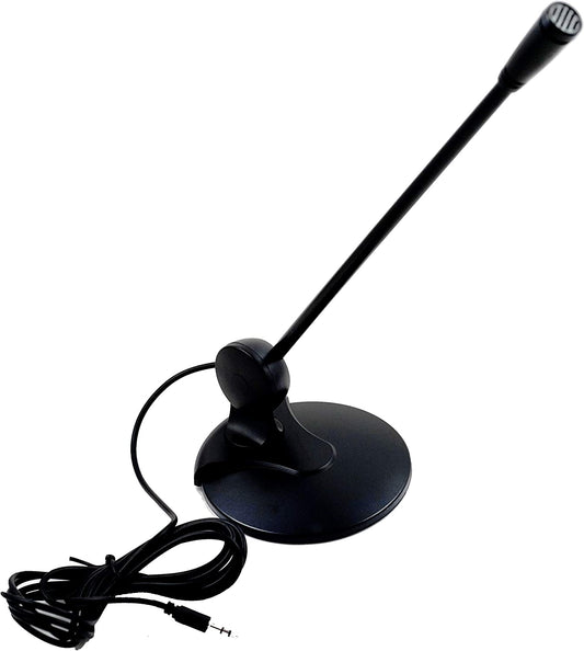 Desktop Microphone with stand and mute switch, Black - MIC-LM9015A