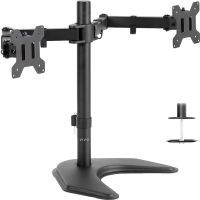 Dual LCD Desk Stand with Fully Adjustable Arms, Up to Two 27" Monitors - MON-STAND2