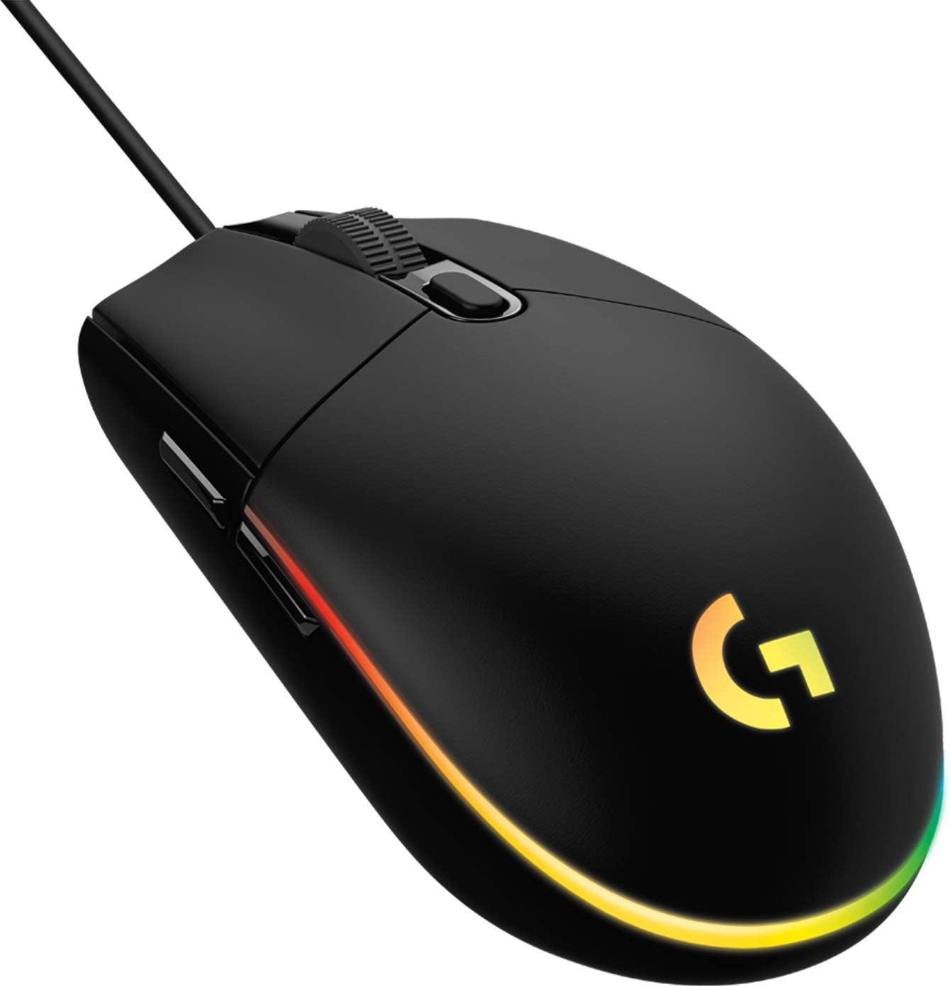 Logitech G203 Lightsync RGB Gaming Mouse, 6 Programmable Buttons, 8000 Max DPI, USB - MOU-G203LS